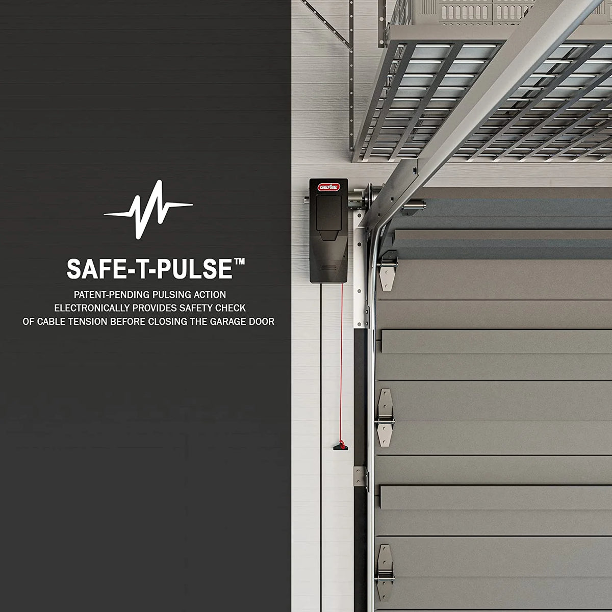 Genie 6172H-O Wall Mount Smart Garage Door Opener with Aladdin Connect, Wall Mounted Compact Space Saving Opener