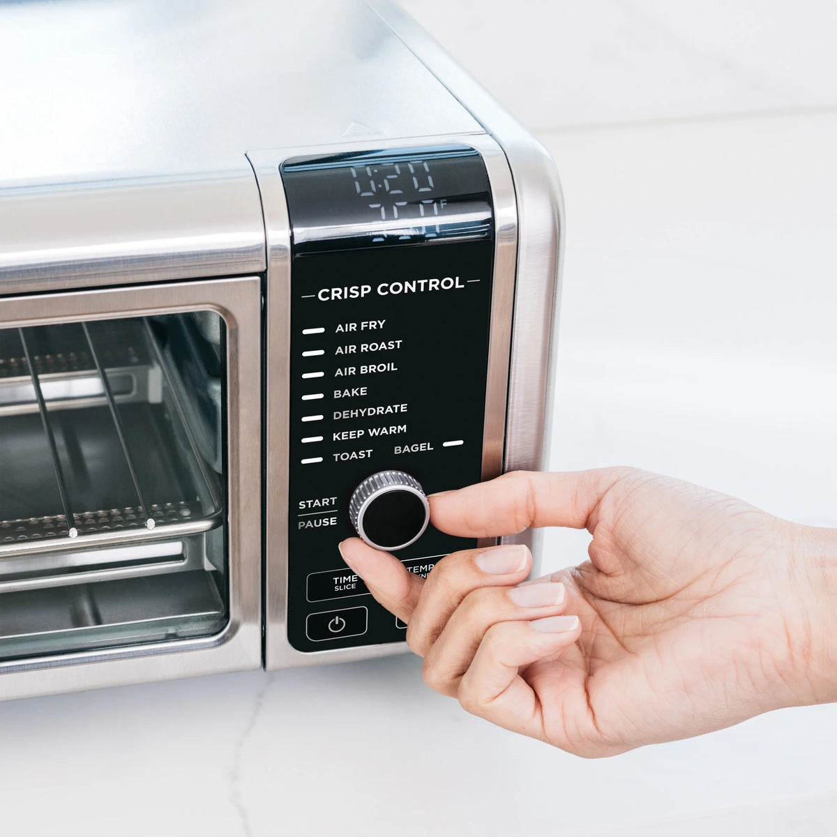 Ninja?? SP101 Foodia? 8 - in - 1 Digital Air Fry Oven, Flip - Away for Storage, Dehydrate, Keep Warm