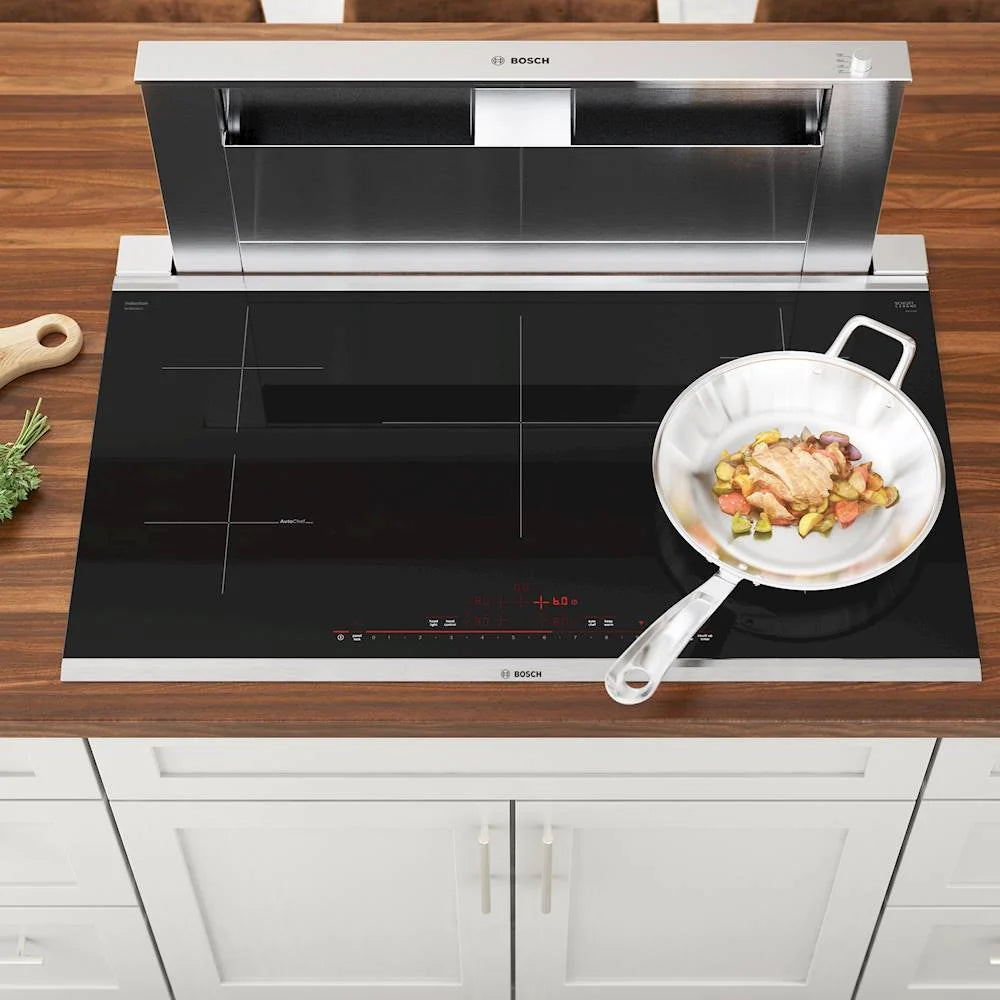 Bosch - 800 Series 36" Built-In Electric Induction Cooktop with 5 elements and Wifi - Black