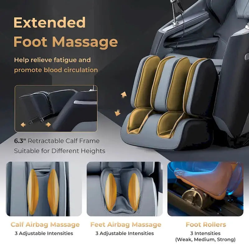 Costway Zero Gravity SL-Track Massage Chair  Full-Body Recliner with Lumbar Support