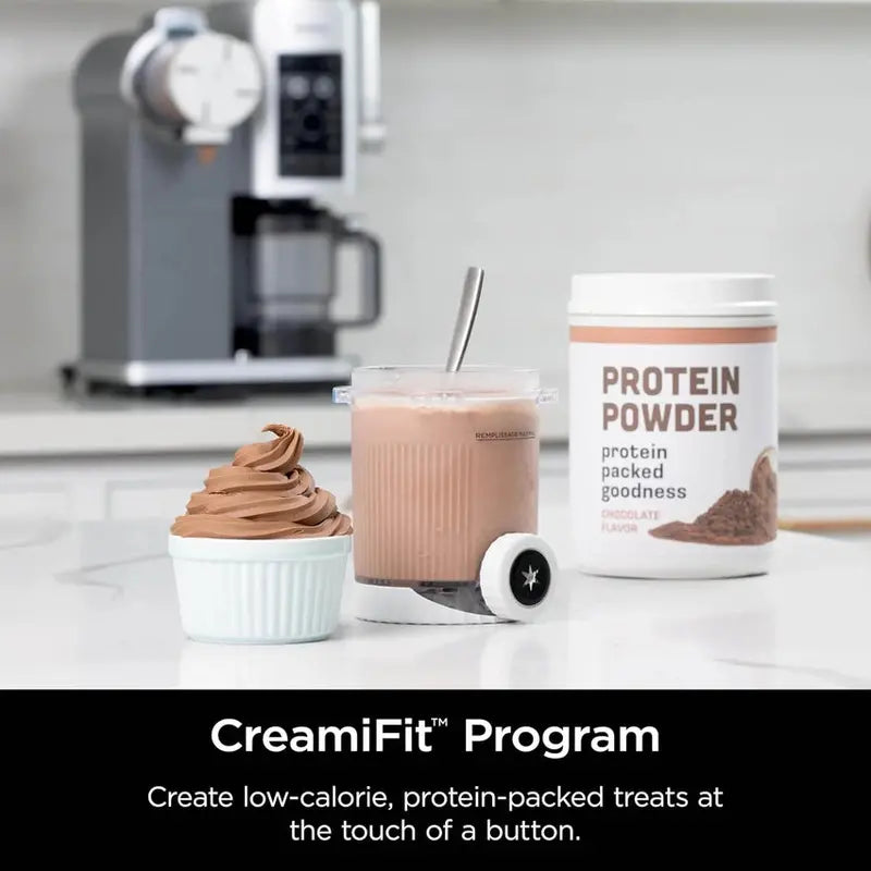 Swirl by CREAMi Ice Cream Maker – 13-Program Frozen Dessert Machine (Sorbet, Soft Serve, Yogurt), Includes Two 16oz Pints (NC701)