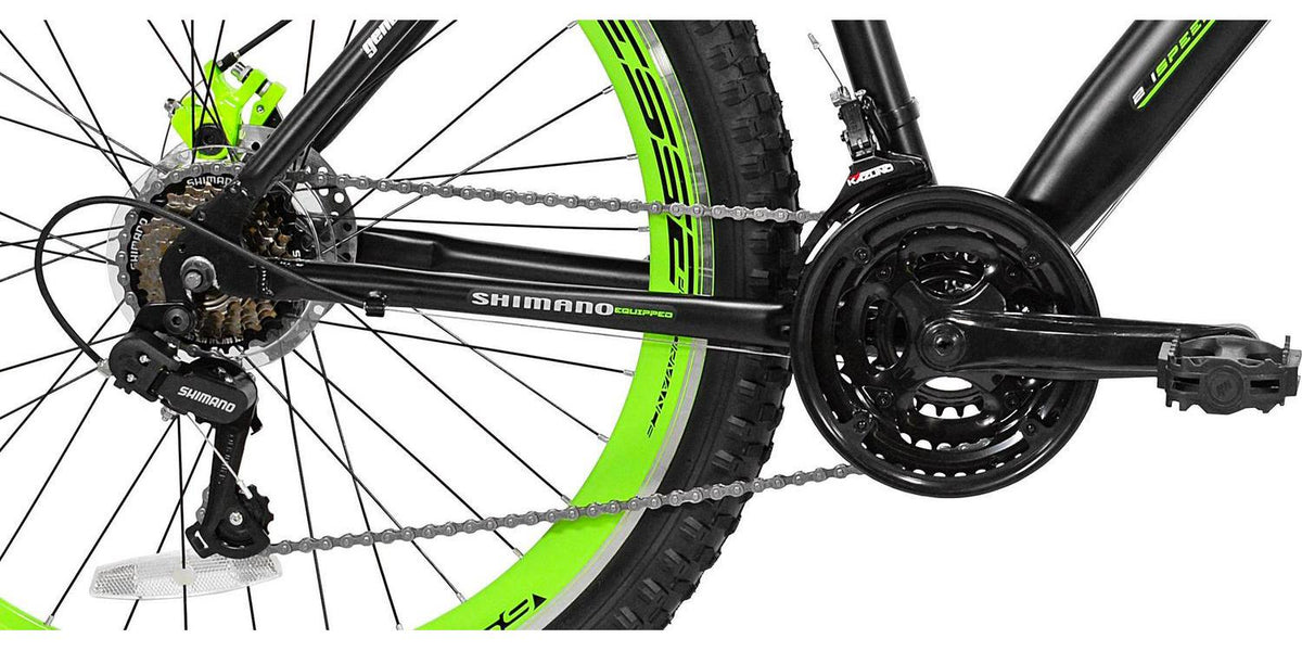 Genesis 27.5 RCT Mens Mountain Bike . Black/Green
