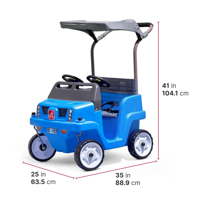 Step2 Side-by-Side Push SUV Toy for Kids — Dual-Seat Ride-On Vehicle