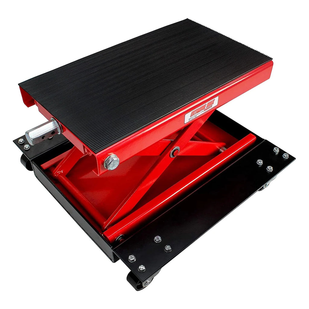 Extreme Max 5001.5059 Wide 1100 Pound Motorcycle Scissor Platform Lift Jack