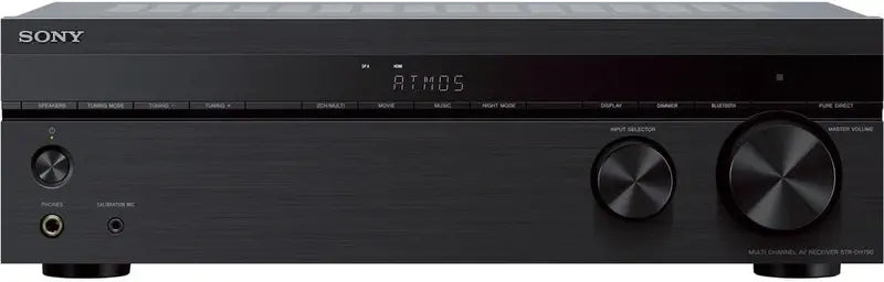 Sony 4K HDR AV Receiver with Dolby Atmos & Bluetooth – Black Surround Sound Home Theater