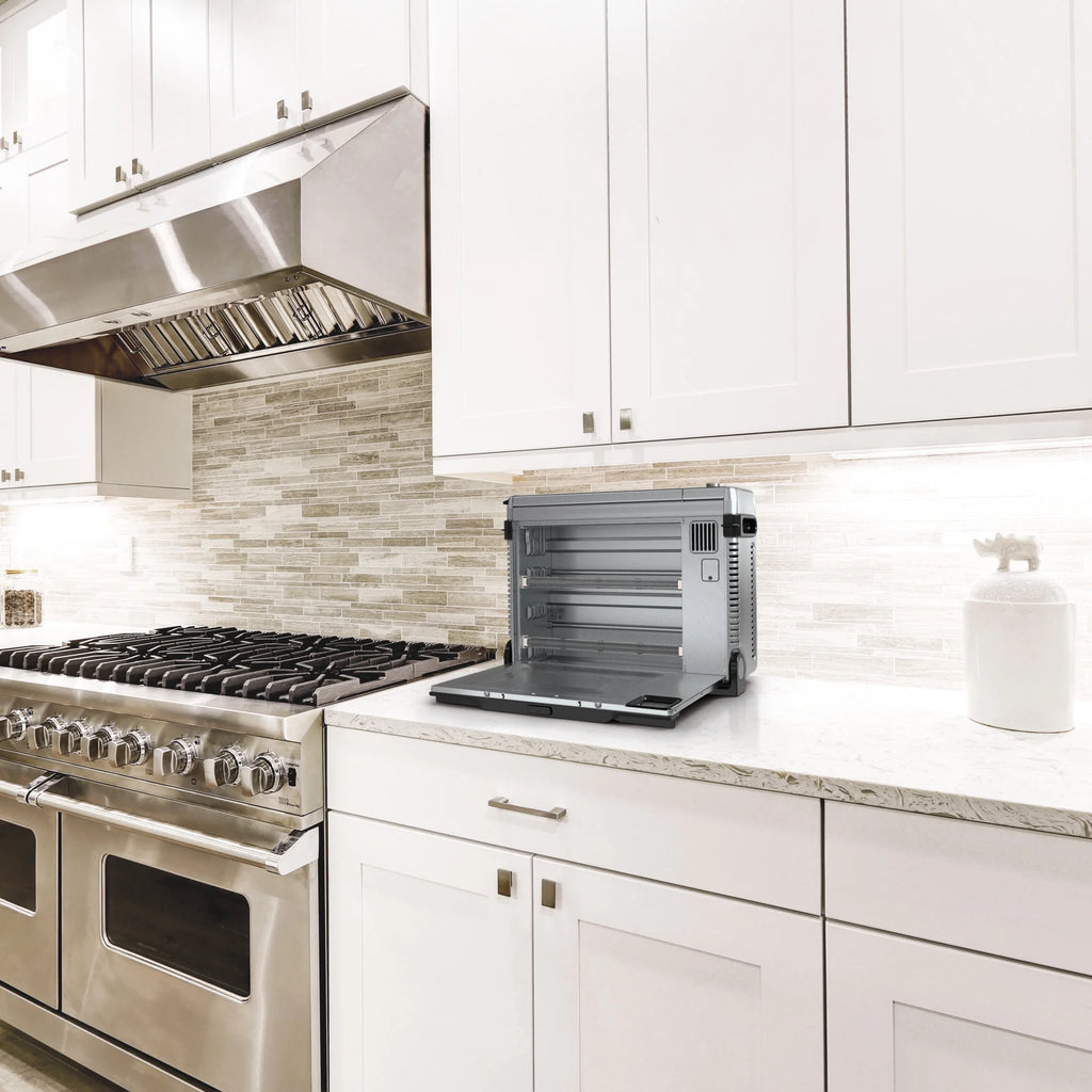 Ninja?? SP101 Foodia? 8 - in - 1 Digital Air Fry Oven, Flip - Away for Storage, Dehydrate, Keep Warm
