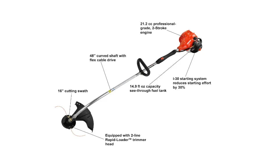 ECHO GT-225 21.2 cc Gas 2-Stroke Cycle Curved Shaft Trimmer