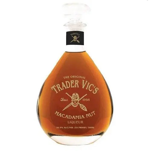 Trader Vic's Macadamia Nut Liqueur – 750ml Creamy Tropical Spirit