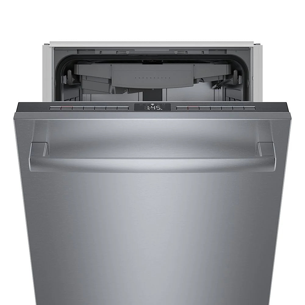 Bosch - 800 Series 18" Top Control Smart Built-In Dishwasher with 3rd Rack and 44 dBA - Silver