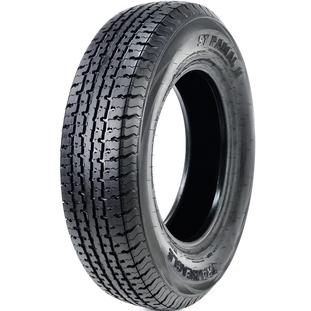 Set of 4 Transeagle ST Radial II Steel Belted ST225/75R15 225/75R15 117/112 L E 10 Ply Trailer Tires