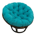 Blazing Needles 48 in. Solid MicroSuede Papasan Cushion, Aqua Blue