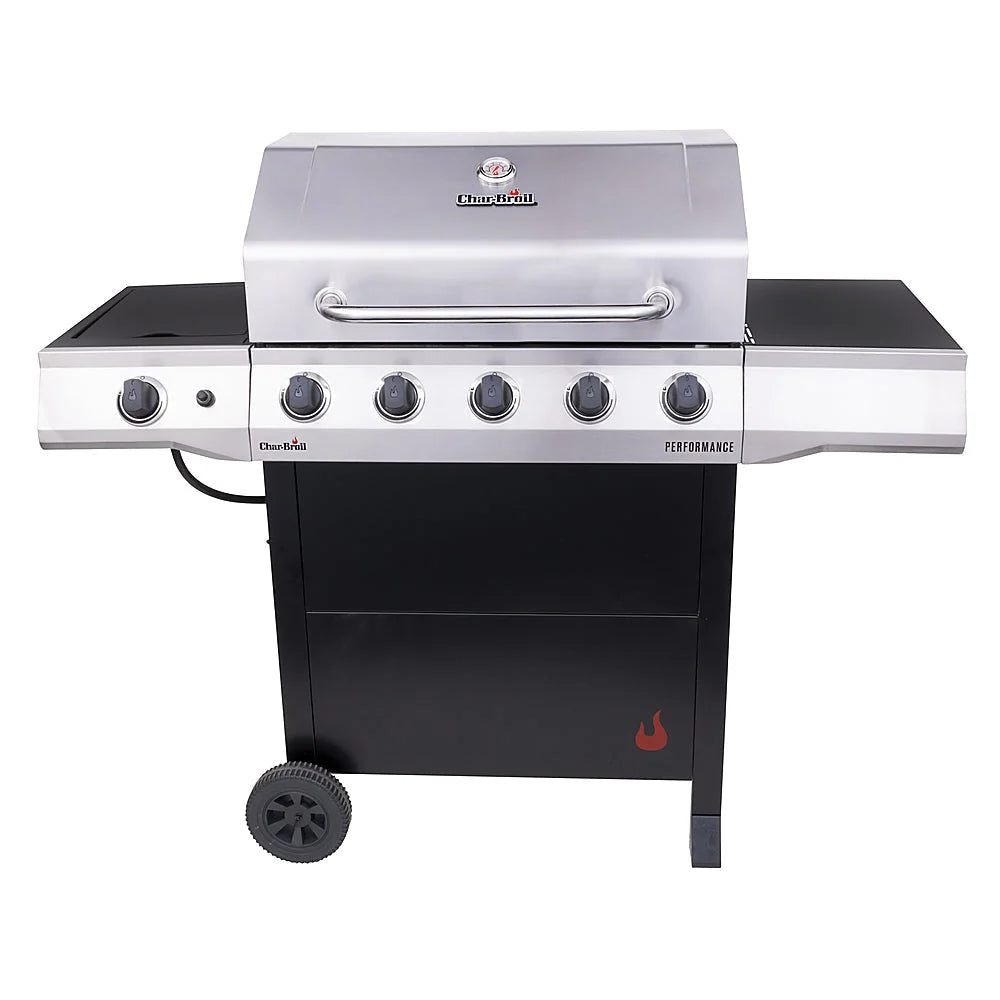 Char-Broil - Performance Series 5-Burner Gas Grill - Stainless Steel/Black