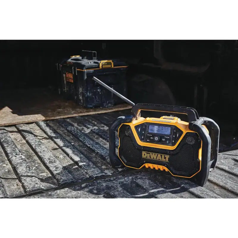 DEWALT DCR028B 20V MAX Compact Bluetooth Radio  Cordless, Tool-Only Design for Jobsite Audio