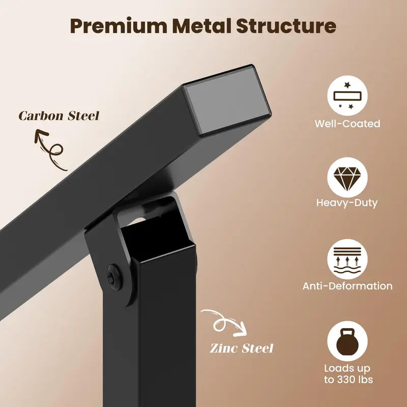 Compact Outdoor Metal Handrail for 0  Steps