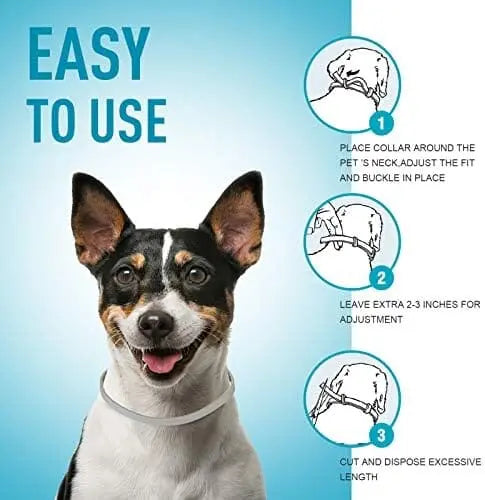 Universal Flea & Tick Collar for Dogs – 8-Month Protection, Allergy-Free, Waterproof, Adjustable