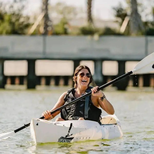 TUCKTEC 10-Foot Pro Folding Kayak – Dark Yellow, Ultra-Portable Design