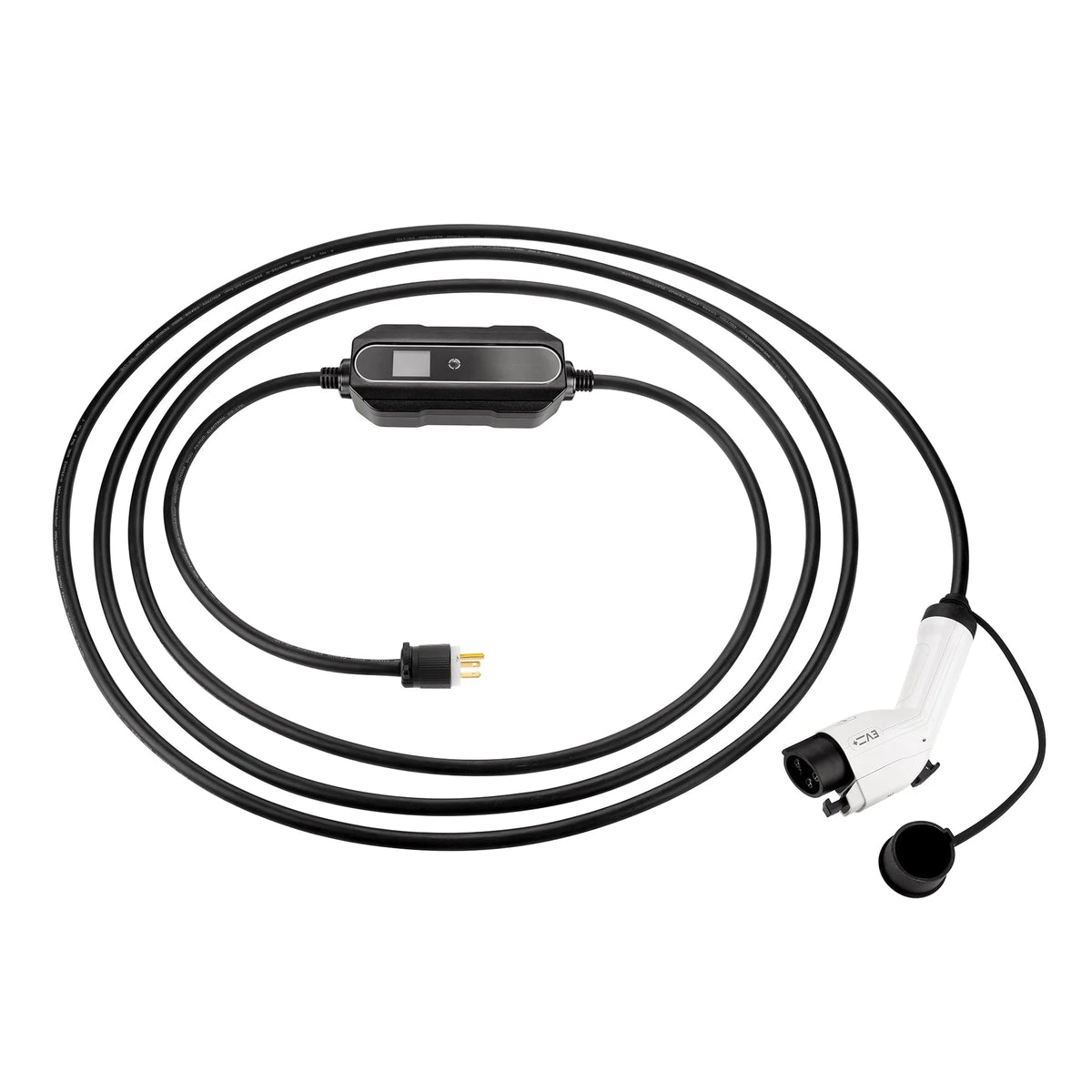 EV+ 16A EV Charging Station, Portable Electric Vehicle Charger, Level 2 EV Home Charging Station, 25-ft Cord SAE J1772 EV Charging Cable with NEMA 6-20, Travel Case, EVSE Level 2 Charging Station