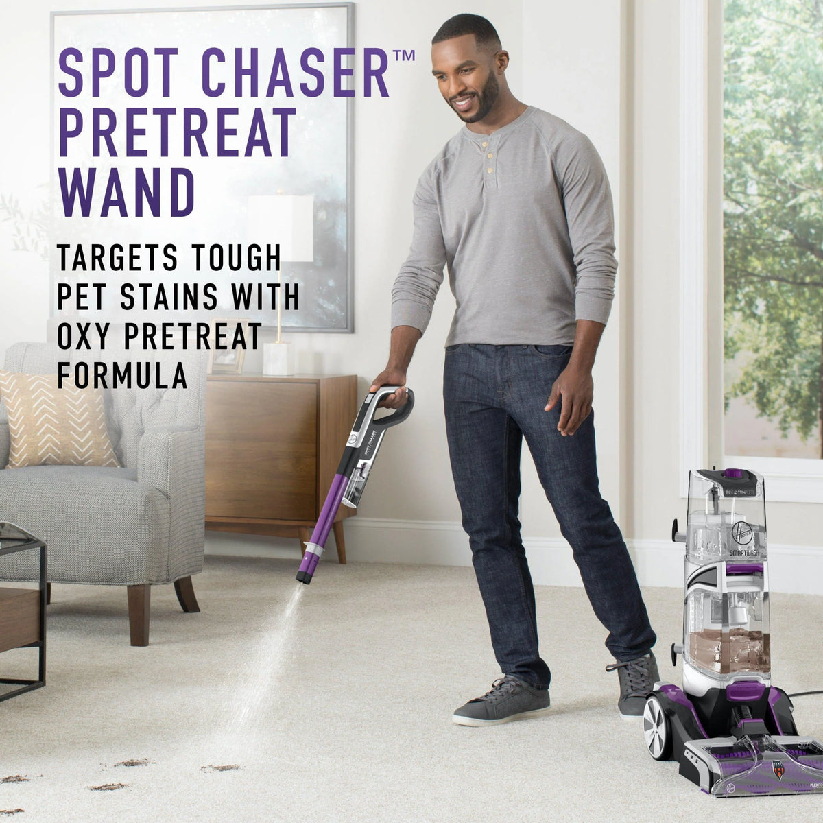 Hoover SmartWash Pet Complete Automatic Carpet Cleaner Machine . FH53010