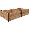 Outdoor Essentials Haven 4 ft. x 8 ft. Natural Cedar Raised Garden Bed