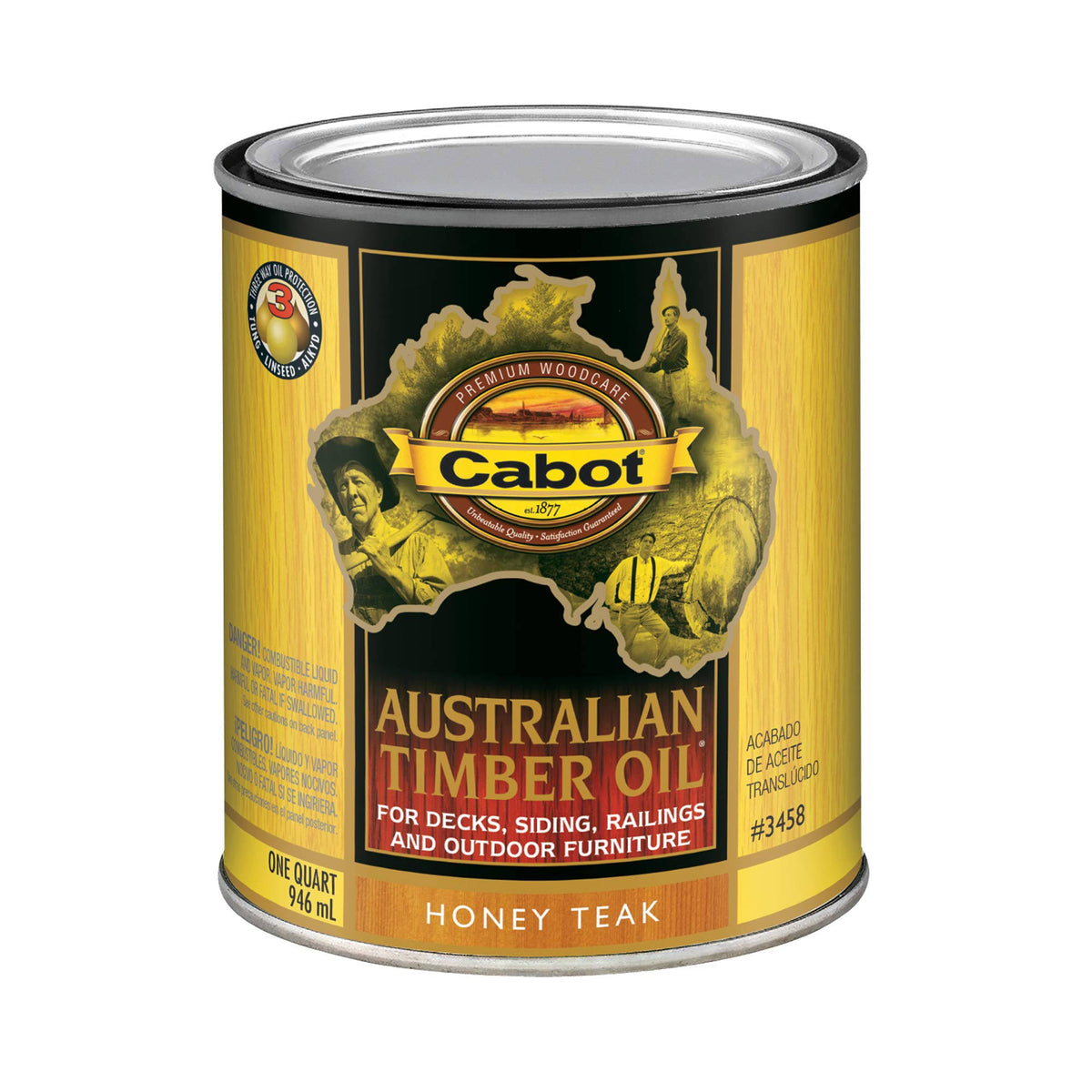 Cabot Oil Australian Timber Honey Teak Quart
