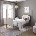 Little Seeds Monarch Hill Clementine Canopy Bed, Gold - Twin