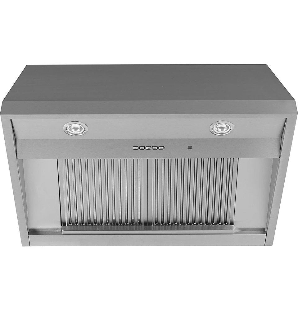 GE Profile - 36" Convertible Range Hood - Stainless steel