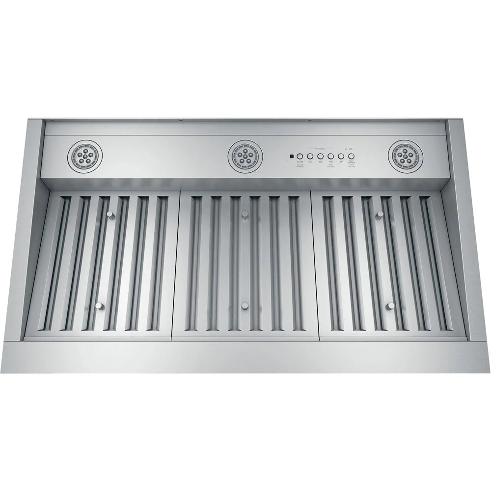 GE - 35" Convertible Range Hood - Stainless steel