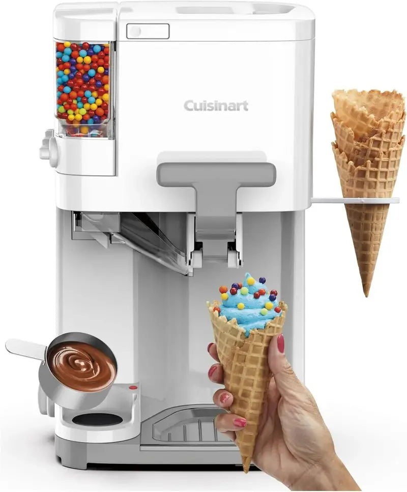 Cuisinart ICE-48 Soft Serve Ice Cream Maker  1.5-Quart Frozen Yogurt, Gelato, and Sorbet Machine