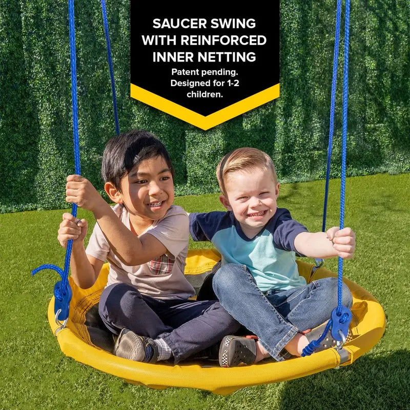 Sportspower Heavy-Duty Metal Swing Set – A-Frame Design, 300-Lb Capacity