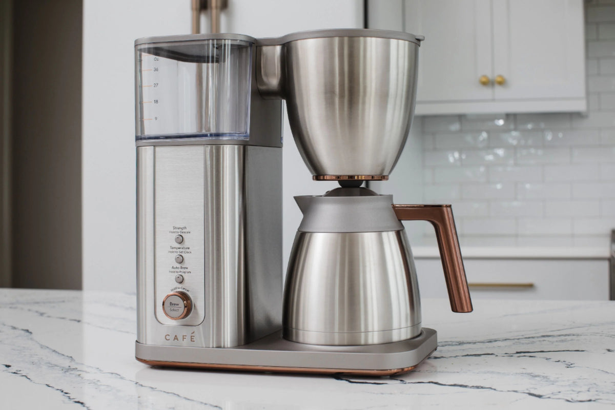 Café - Smart Drip 10-Cup Coffee Maker with WiFi - Brushed Stainless