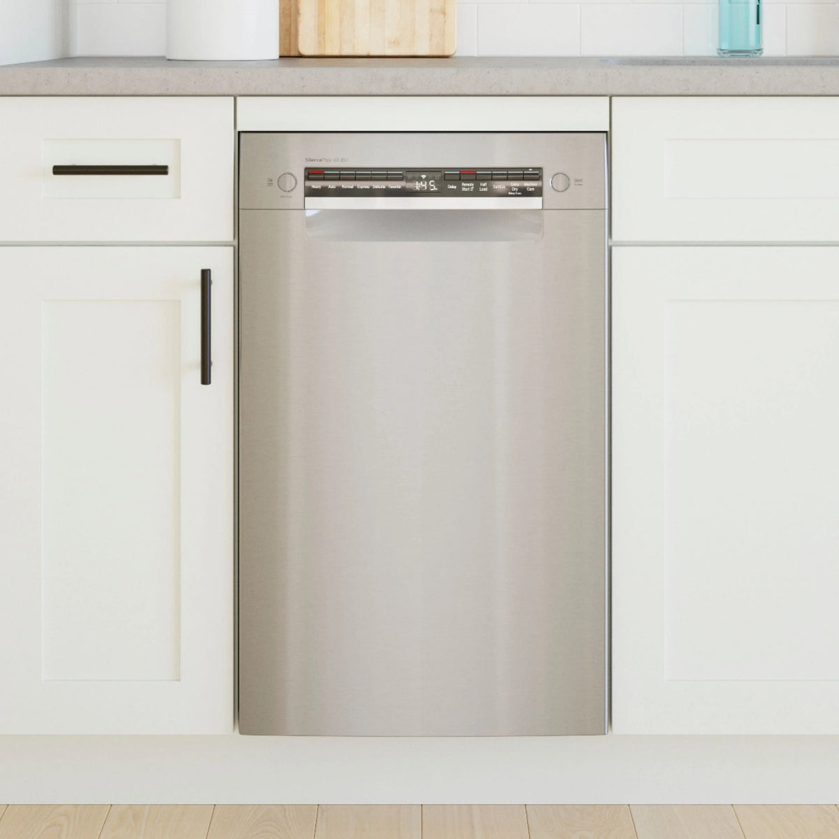 Bosch - 800 Series 18" Front Control Smart Built-In Stainless Steel Tub Dishwasher with 3rd Rack, 44 dBA - Stainless steel
