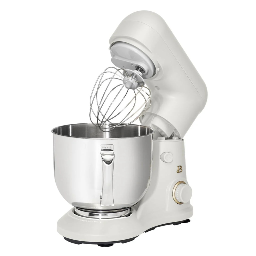 Beautiful 5.3 Qt Stand Mixer, Lightweight & Powerful with Tilt - Head, White Icing by Drew Barrymore