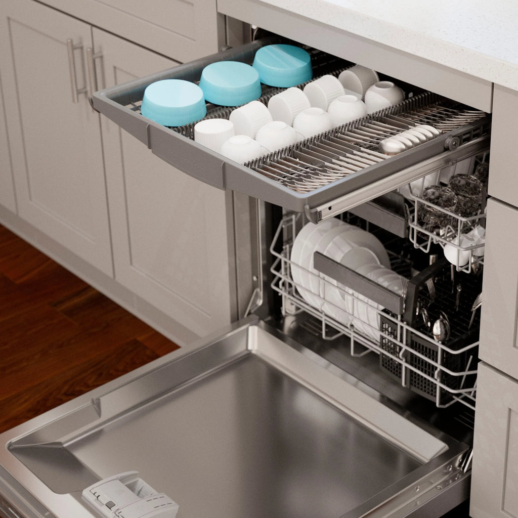 Bosch - 800 Series 24" Top Control Smart Built-In Dishwasher with 3rd Rack and 42 dBA - Silver