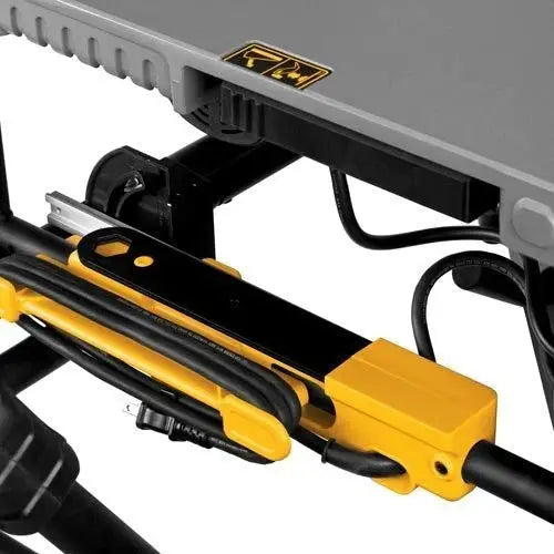 DEWALT DW745 10-Inch Compact Jobsite Table Saw  32.5-Inch Rip Capacity, 15-Amp Motor, Rolling Stand Included
