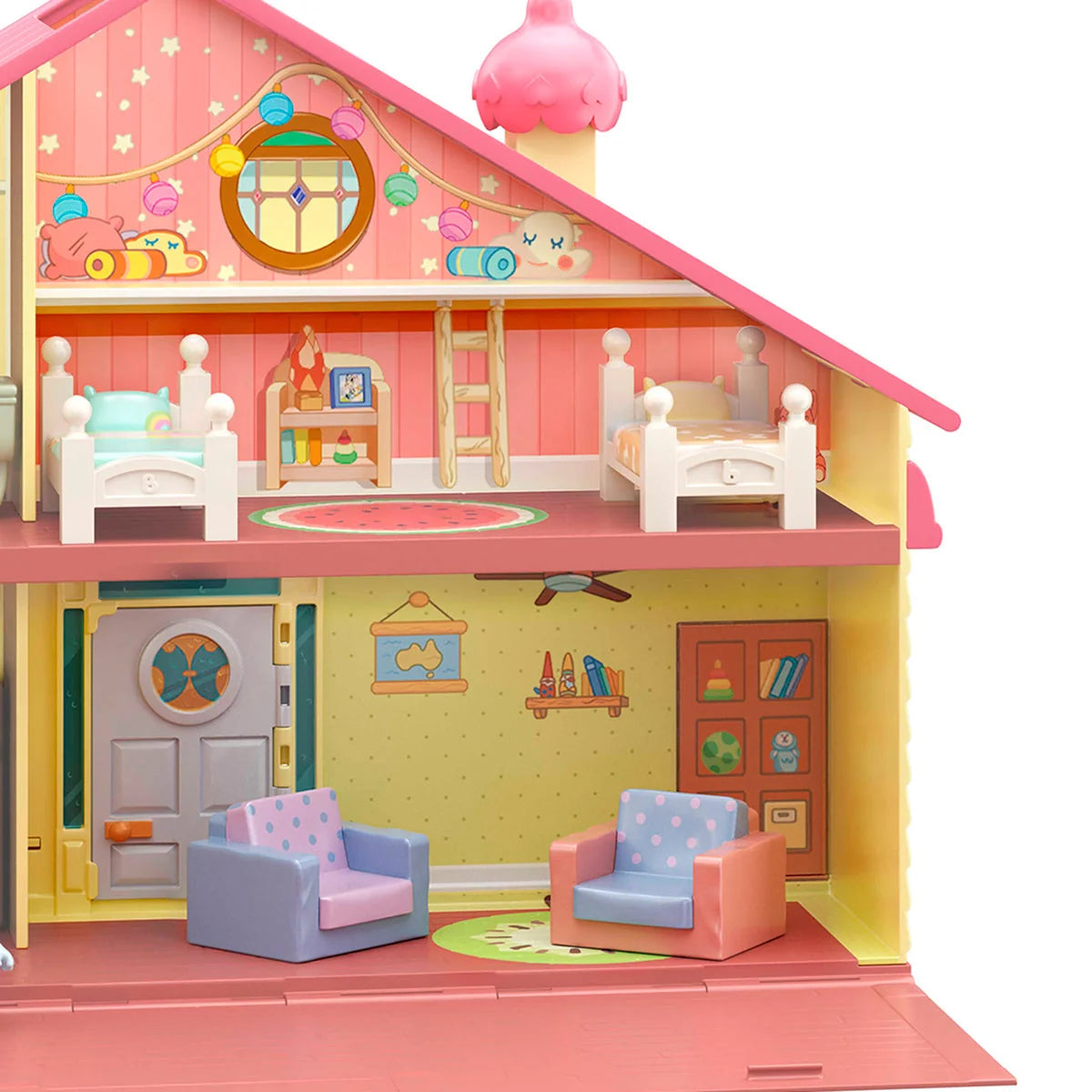 Bluey Family Home - Bluey 2.5-3 Figure with Home Playset"