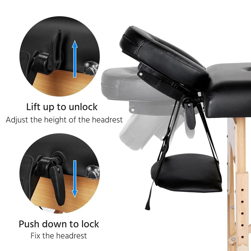 Yaheetech Portable Massage Bed for Beauty Tattoo