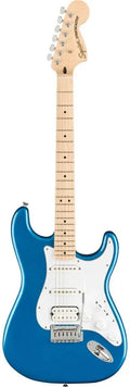 Squier Affinity Stratocaster HSS Pack – Lake Placid Blue Electric Guitar Bundle with Maple Fingerboard