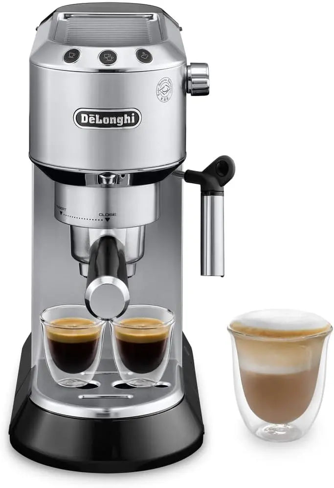 De onghi Dedica EC685 Manual Espresso Machine with Stainless Steel Frothing Wand