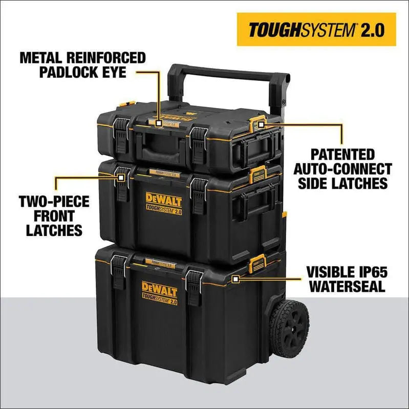 DEWALT ToughSystem 2.0 24-Inch Tower Tool Storage Kit  3-Piece Modular Organizer System (DWST60437)