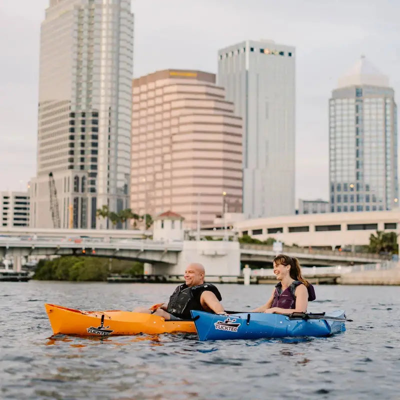 TUCKTEC 10-Foot Pro Folding Kayak – Dark Yellow, Ultra-Portable Design