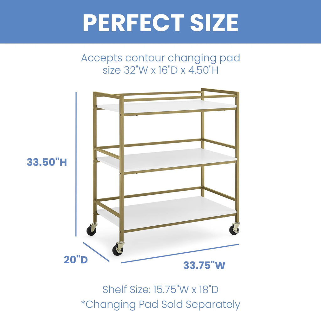 Delta Children Changing Melamine Bronze