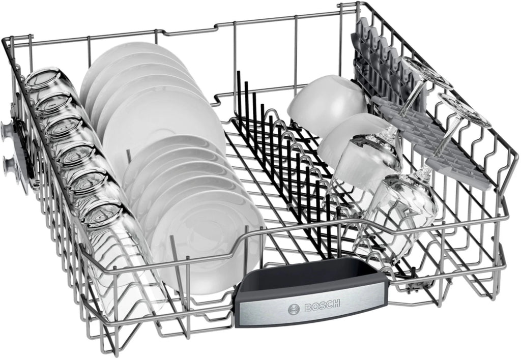 Bosch - 800 Series 24" Top Control Built-In Dishwasher with CrystalDry, Stainless Steel Tub, 3rd Rack, 42 dBa - Stainless steel