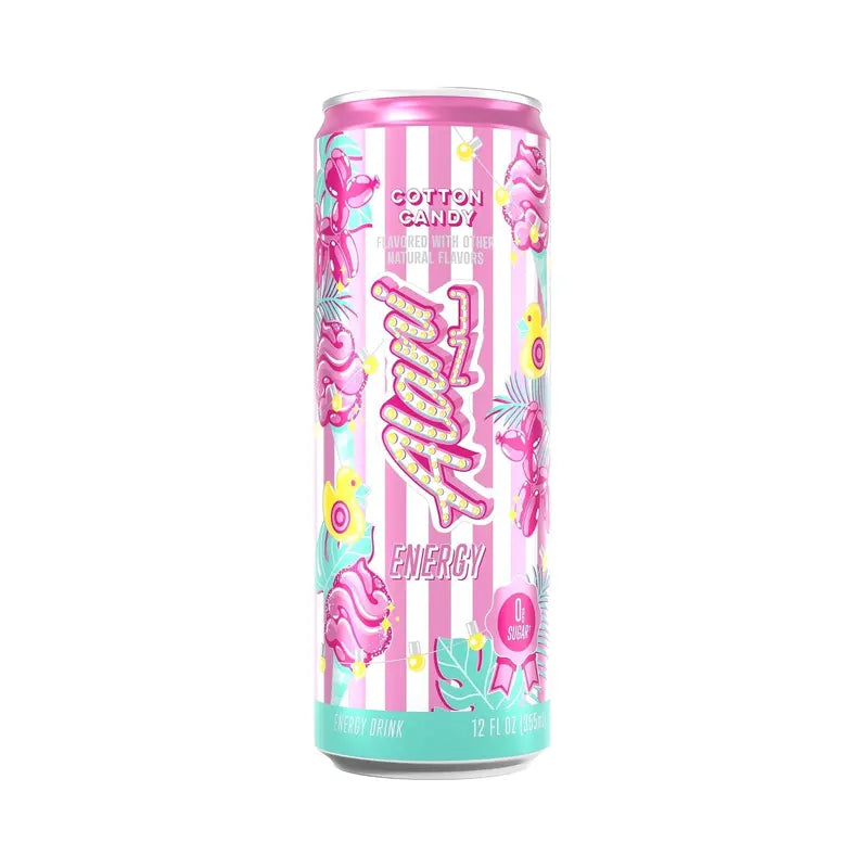 Cotton Candy Energy Drink  Sweet & Vibrant, 12-Fl-Oz Cans, 24-Count