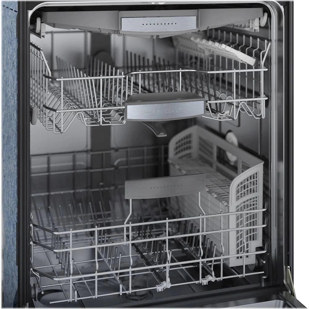 Bosch - 800 Series 24" Top Control Built-In Dishwasher with CrystalDry, Stainless Steel Tub, 3rd Rack, 42 dBa - Stainless steel
