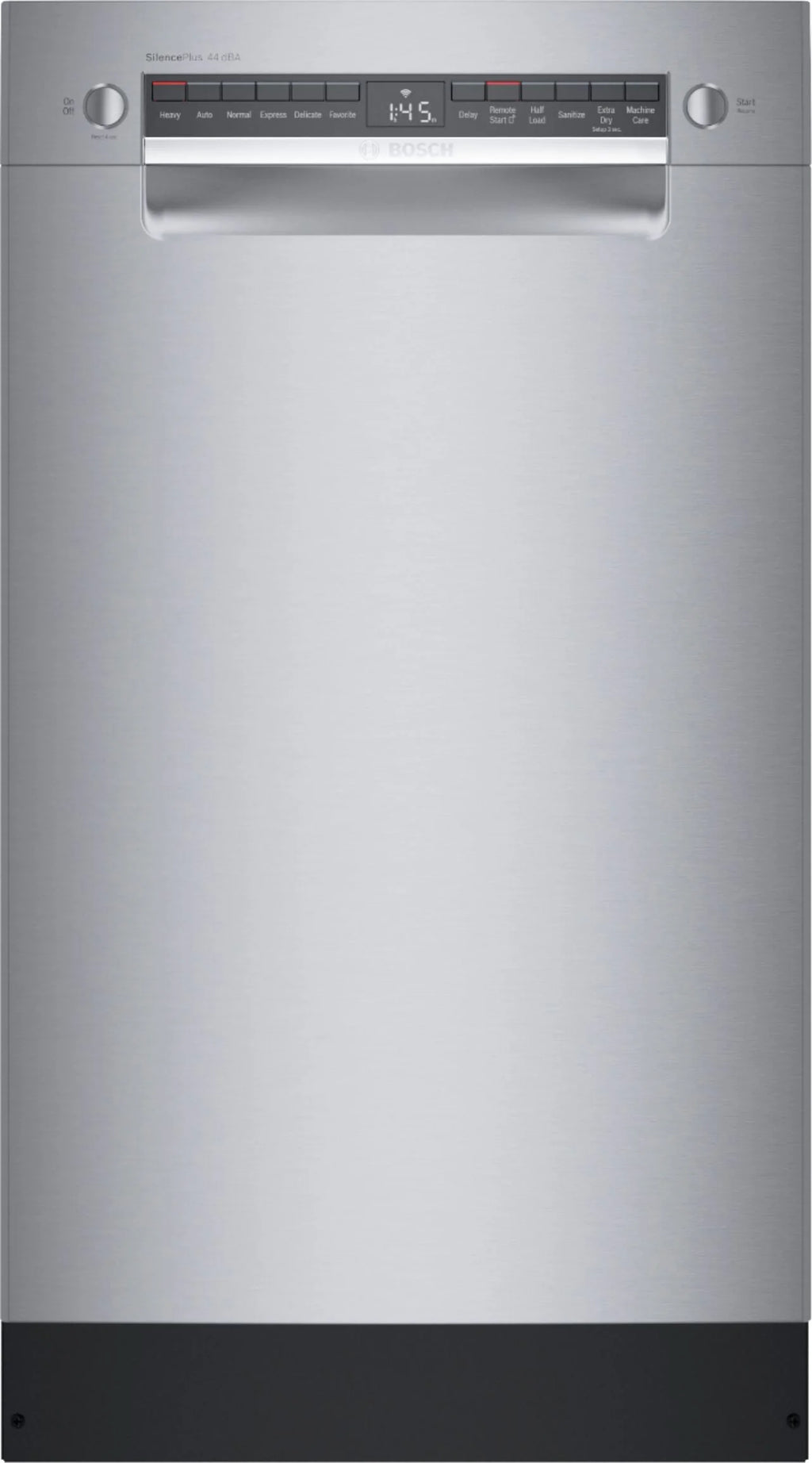 Bosch - 800 Series 18" Front Control Smart Built-In Stainless Steel Tub Dishwasher with 3rd Rack, 44 dBA - Stainless steel