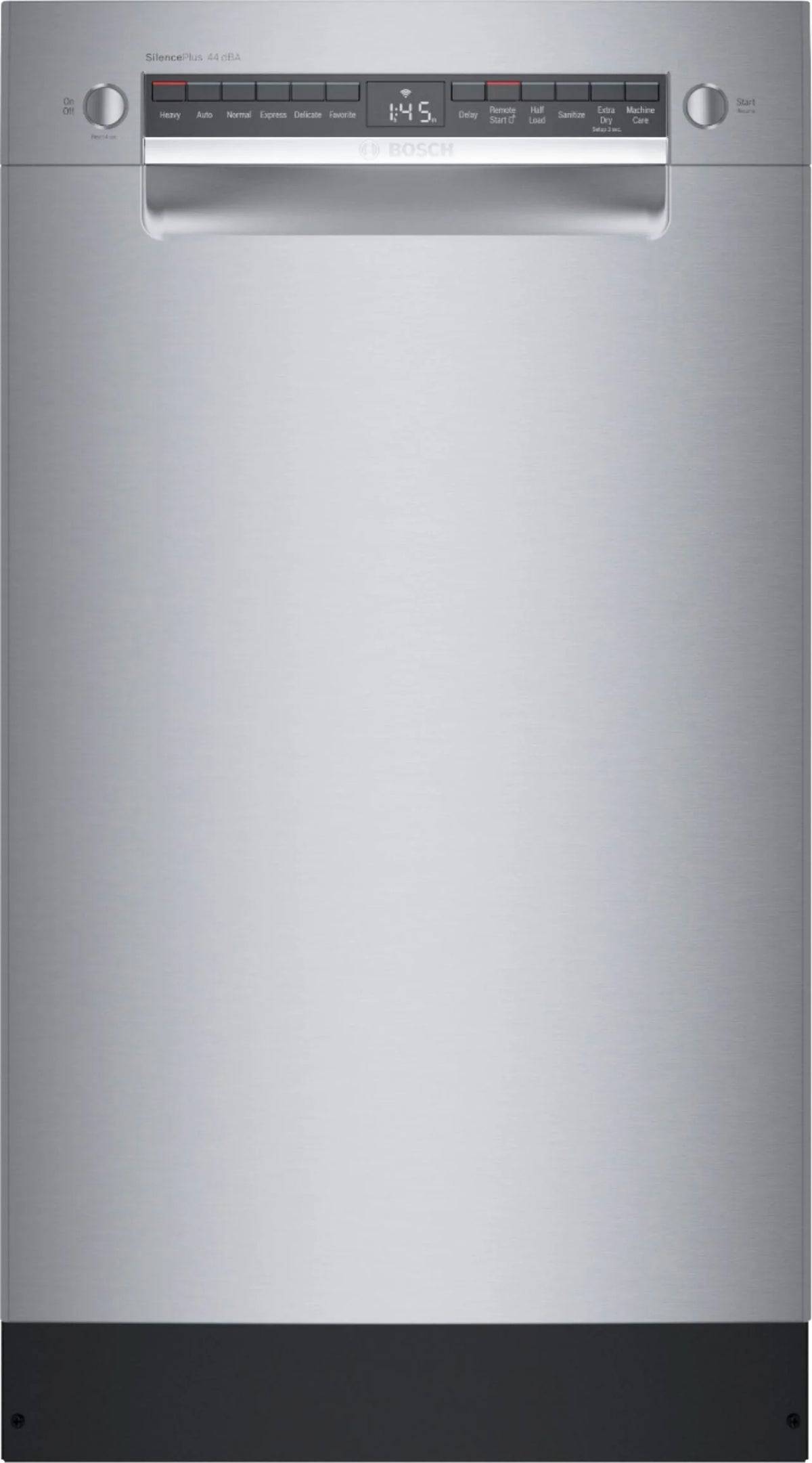 Bosch - 800 Series 18" Front Control Smart Built-In Stainless Steel Tub Dishwasher with 3rd Rack, 44 dBA - Stainless steel