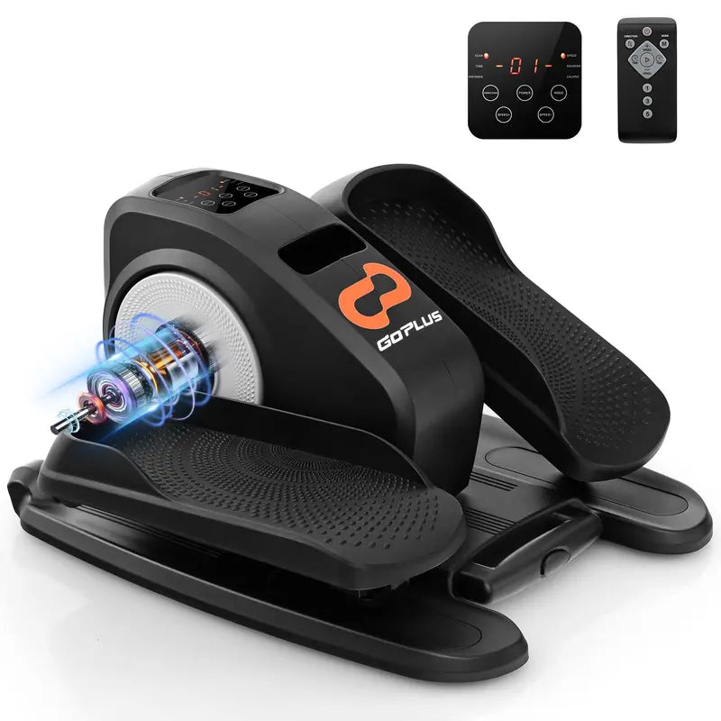 Under-Desk Electric Elliptical – Quiet Seated Pedaler with Digital LED Monitor & Resistance Control