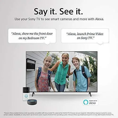 Sony X800H 43″ 4K Ultra HD Smart TV – LED HDR Television with Alexa Compatibility (2020 Model)