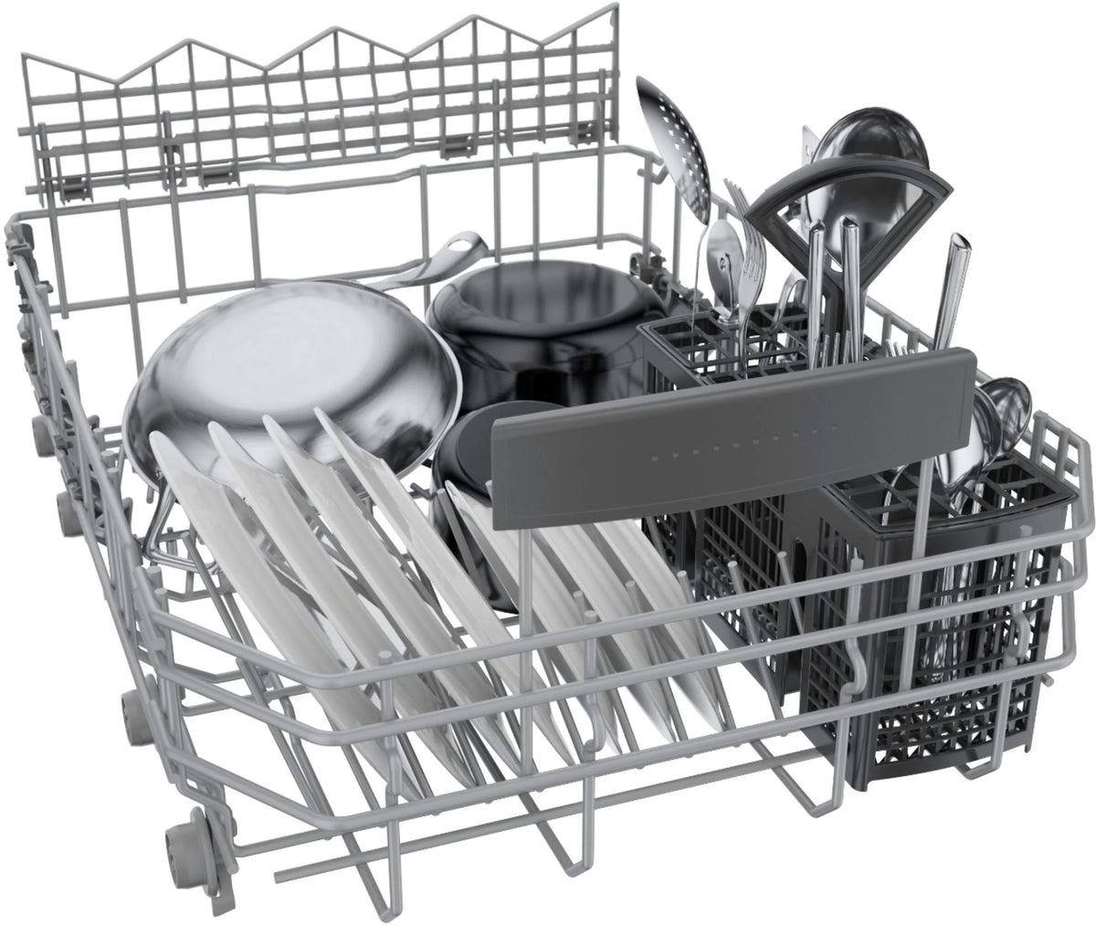Bosch - 800 Series 18" Front Control Smart Built-In Stainless Steel Tub Dishwasher with 3rd Rack, 44 dBA - Stainless steel