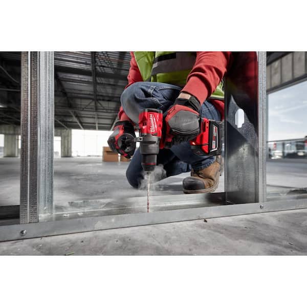 M18 FUEL 18-Volt Lithium-Ion Brushless Cordless 1/2 in. Hammer Drill Driver Kit with M18 FUEL High-Torque Impact